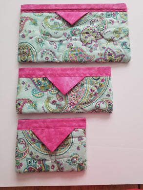 Snap Bag Set -Green Paisley