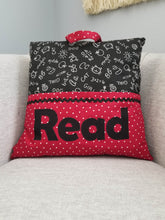 Load image into Gallery viewer, Tag-along Reading Pillow - Chalkboard