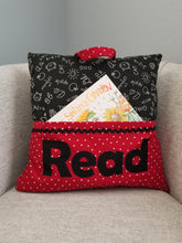 Load image into Gallery viewer, Tag-along Reading Pillow - Chalkboard