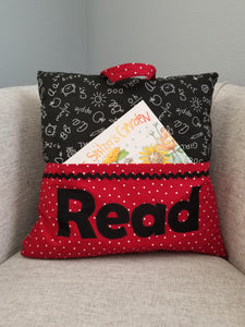 Tag-along Reading Pillow - Chalkboard