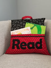 Load image into Gallery viewer, Tag-along Reading Pillow - Chalkboard