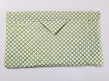 Load image into Gallery viewer, Snap Bag Large- Green Polka Dot