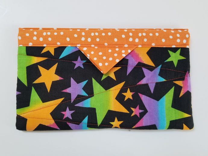 Snap Bag Large- Multi-colored Stars