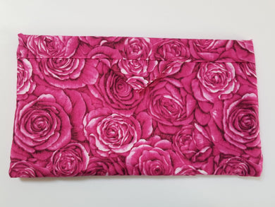 Snap Bag Large- Pink Roses