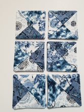 Load image into Gallery viewer, Quilted Coasters- China Blue