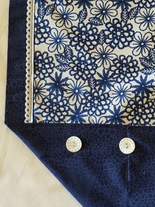 Table Runner - Blue and White