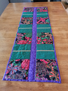 Table Runner - Christmas Royalty with Gold Braid