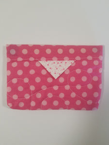 Snap Bag Small - Pink Polka Dots