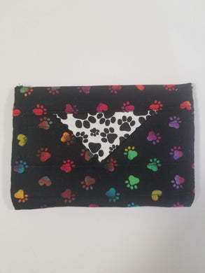 Snap Bag Small - Rainbow Puppy Print