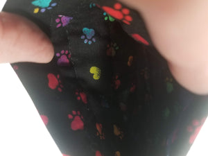 Snap Bag Small - Rainbow Puppy Print