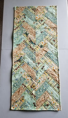 Table Runner - Yellow, Green, Blue Pastel Runner