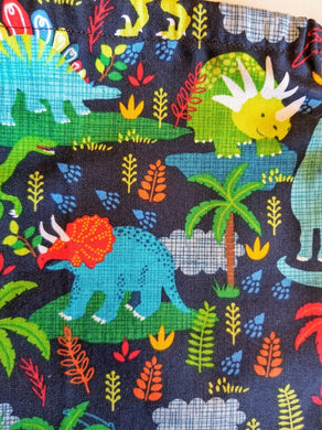 Drawstring Bags - Childrens Collection -Dinosaur - SMALL