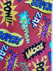 Drawstring Bags - Childrens Collection -Superpower Words - SMALL