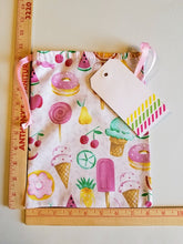 Load image into Gallery viewer, Drawstring Bags - Children&#39;s Collection - Sweet Treats- LARGE