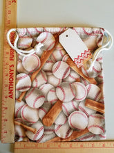 Load image into Gallery viewer, Drawstring Bags - Sports Collection - Baseball- LARGE