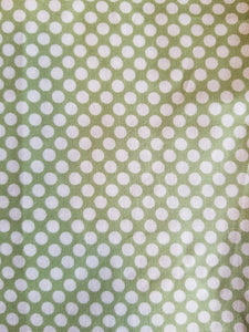 Drawstring Bags - Celebration Collection - Green Polkadot - EXTRA LARGE