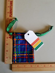 Drawstring Bags - All Occasion Collection -Colorful Plaid - SMALL