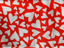 Load image into Gallery viewer, Drawstring Bags - All Occasion Collection -White Hearts - MEDIUM